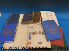 Two boxes of stamp albums