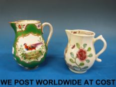 Two 18thC sparrowbeak jugs, one Bow c175