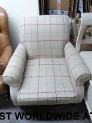 An upholstered Laura Ashley armchair