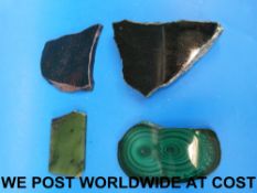 A collection of four large specimen ston