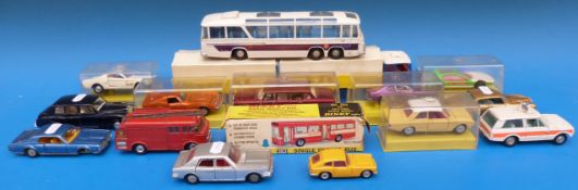 Sixteen Dinky Toys diecast model vehicle