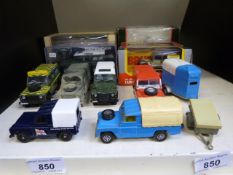 Eleven Corgi and Burago diecast model La
