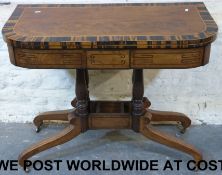 A 18thC mahogany and coromandel wood fol
