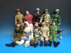 Ten Action Man figures, Arctic Assault,