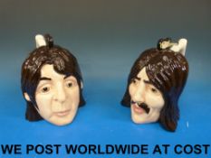 A pair of Lorna Bailey prototype Beatles