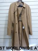 A gentleman's Burberry raincoat (size XL