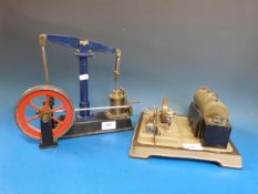 A freelance live steam beam engine with