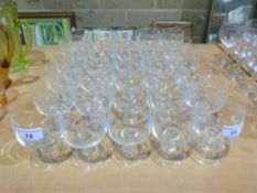 A set of 30 glasses