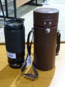A cased Carl Zeiss f=75-300mm 1:4.5-5.6
