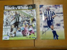 A signed Newcastle football club program
