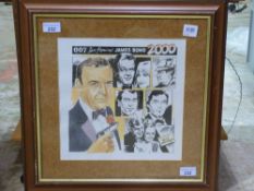 A pen and watercolour drawing 