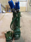 A set of golf clubs including a set of w