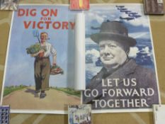 A quantity of reproduction WWII propagan