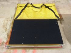 Two packs of exhibition style travelling