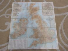 A linen backed Bartholemew's motoring ma