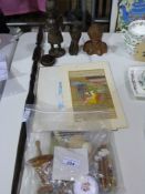 A quantity of tribal items together with