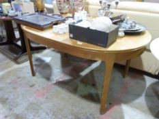 A modern extending dining table