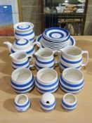 A quantity of TG Green Cornishware style