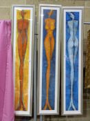 Three prints of abstract nudes