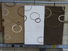 Three modern suede pictures