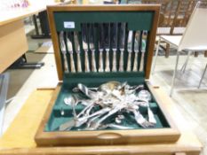 A canteen of Kings pattern cutlery
