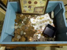 A large quantity of world coinage, some