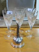A set of Stuart crystal vases
