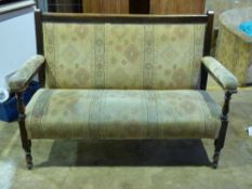 A 19th century hall or similar sofa with