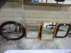A selection of small mirrors