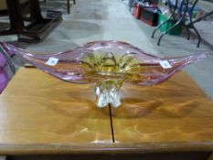 A Murano style glass bowl