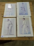 Nine various cricket prints including Sp