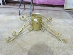 A blacksmith made Christmas tree stand