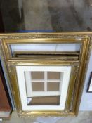 A quantity of various gilt frames