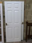 Two panelled interior doors