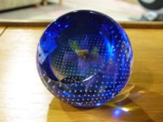 A Dewdrop Orchid Caithness glass paperwe