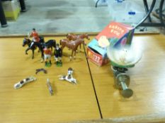 A quantity of model horses and a novelty