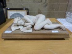 A Claude Heatte model of a sleeping girl