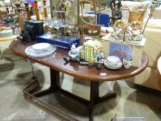 A modern dining table