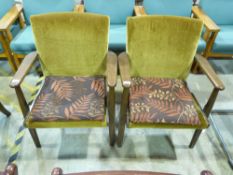 Two retro armchairs