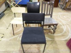 Four various chairs including a solid se