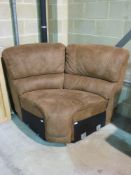 A suede style sofa corner