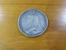 An 1890 Victorian silver crown