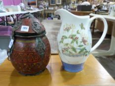 A large Sarah's Garden Wedgwood jug and