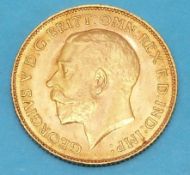 A 1911 gold half sovereign