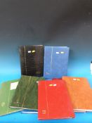 Eight stock books of USA stamps, album p