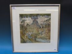 L.L.A Clover R.R.S.A: Watercolour of an