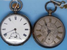 A silver cased gentleman's pocket watch