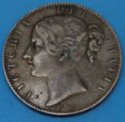 An 1845 wreath crown,VIII to edge, bette