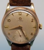 A 9ct gold gentleman's Omega wristwatch