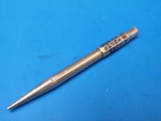 A hallmarked silver and enamel propellin